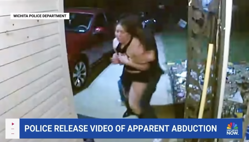 Kansas woman being abducted